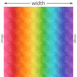 Rainbow Glitter in Bright