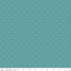 Bee Cross Stitch in Riley Teal