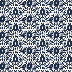 Ikat in Navy