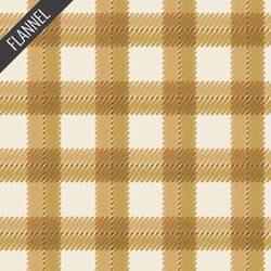 Scribbly Plaid Flannel in Gold
