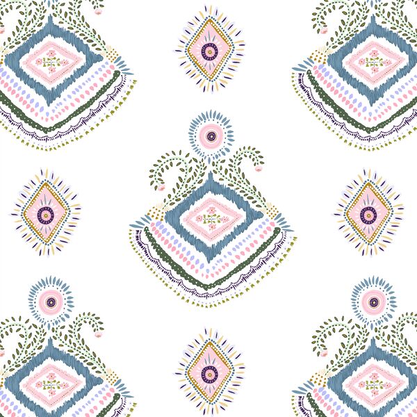Boho Medallion in White