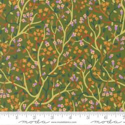 Pastel Jungle in Dark Green