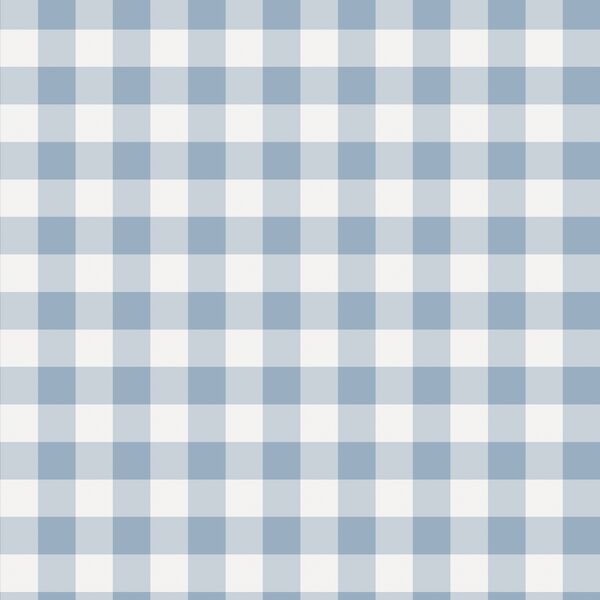 Gingham in Cornflower Blue