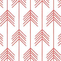Vanes in Salmon on White