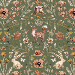 Forest Vignette in Fern Green
