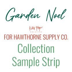 Garden Noel Sample Strip
