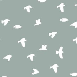Flock Silhouette in Eucalyptus