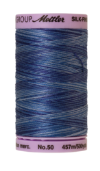 Evening Blue (9085-9812) - Silk Finish Cotton Multi 50wt - 500 Yards
