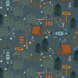 Camp in Canoe
