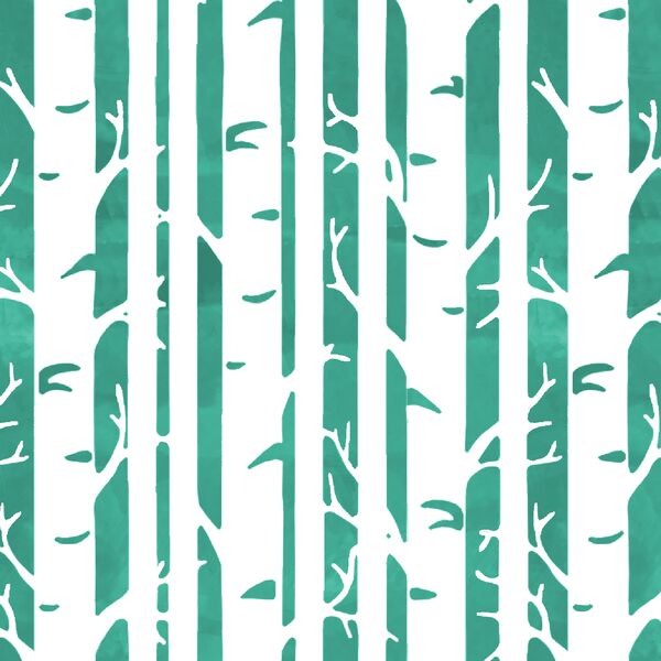 Birches in Jade