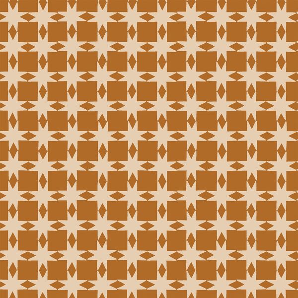 Quilted Christmas Stars in Copper