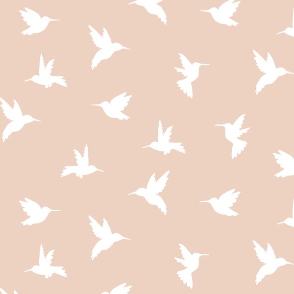 Hummingbird Silhouette in Shell