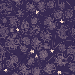Star Swirls in Purple