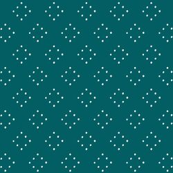 Winter Diamond Dots in Teal
