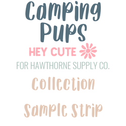 Camping Pups Sample Strip