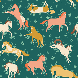 Horsing Around in Jade Green