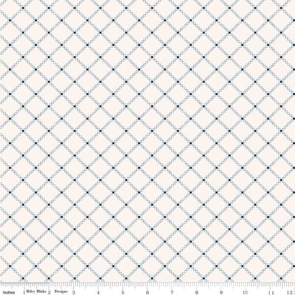 Squares in Oxford Blue