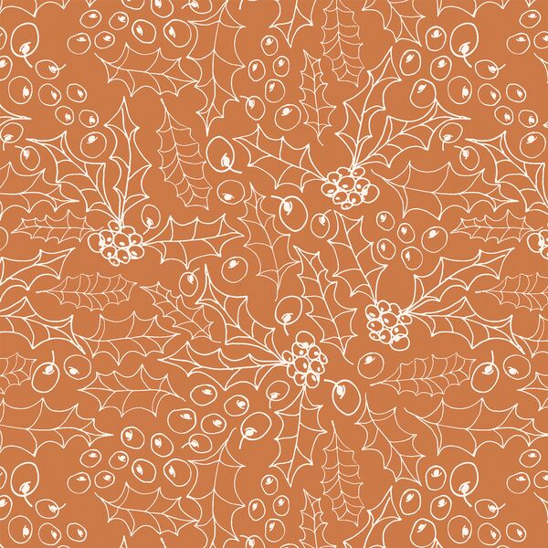Holly Sketch in Russet