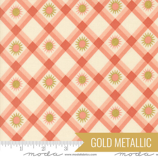 Plaid Sunshine in Zinnia Metallic