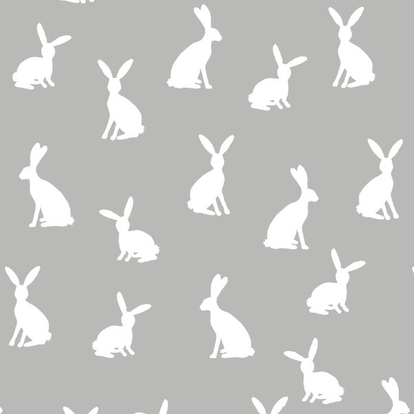 Cottontail Silhouette in Pebble