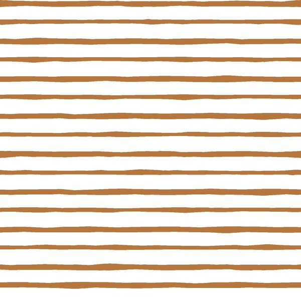 Artisan Stripe in Ginger on White