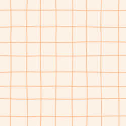 Large Painted Check in Apricot on Marshmallow