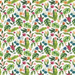 Little Jungle Floral in White