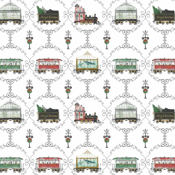 Decorative Christmas Trains in Holiday