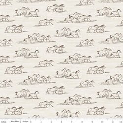 Horse Toile in Cream