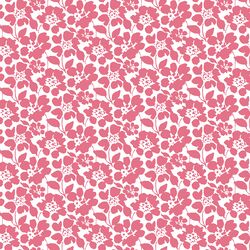 Roundabout Floral in Harvest Red