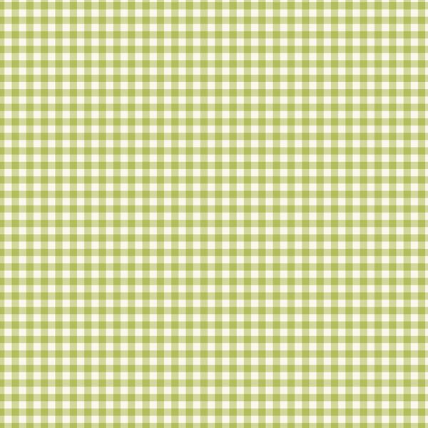 Gingham in Lime Green
