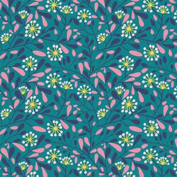 Spring Branches in Teal