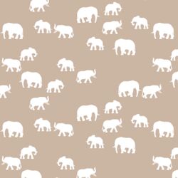 Elephant Silhouette in Sand