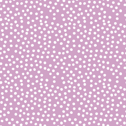 Little Modern Polka Dot in White on Violet Purple