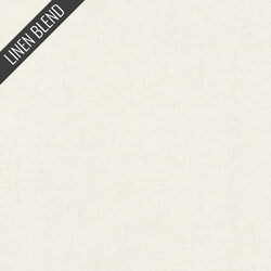 Linen Blend Solid in White Linen