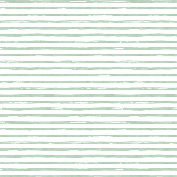 Small Watercolor Stripes in Spearmint