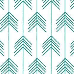 Vanes in Jade on White
