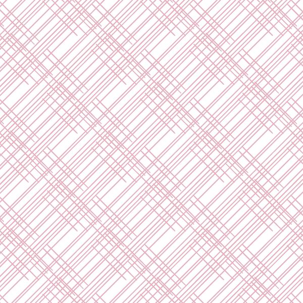 Thatched in Carnation on White