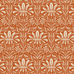 Woodland Daisy Fan in Rust