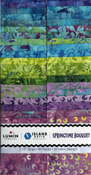 Springtime Bouquet Batiks 2.5" Strip Roll