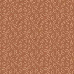 Leaves in Light Mahogany on Cinnamon
