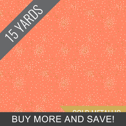 Clusters in Melon Metallic - 15 Yard Bolt