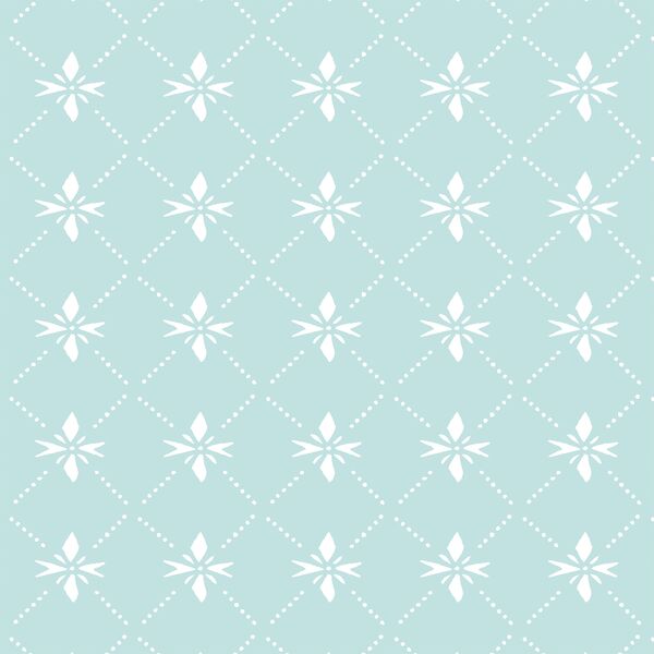 Quilted Snowflake in Candied Aqua