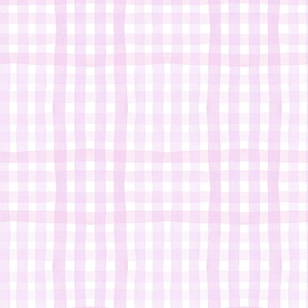 Painted Gingham in Light Lilac