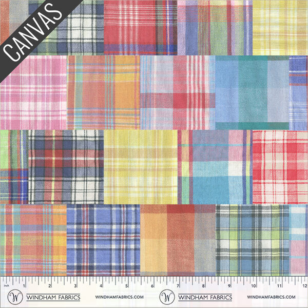 Madras Patchwork Canvas in Multi