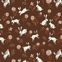 Hopping Bunny in Mahogany