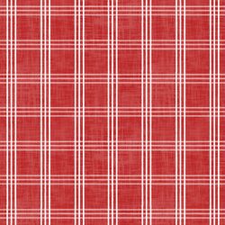 Patriotic Plaid in Cherry