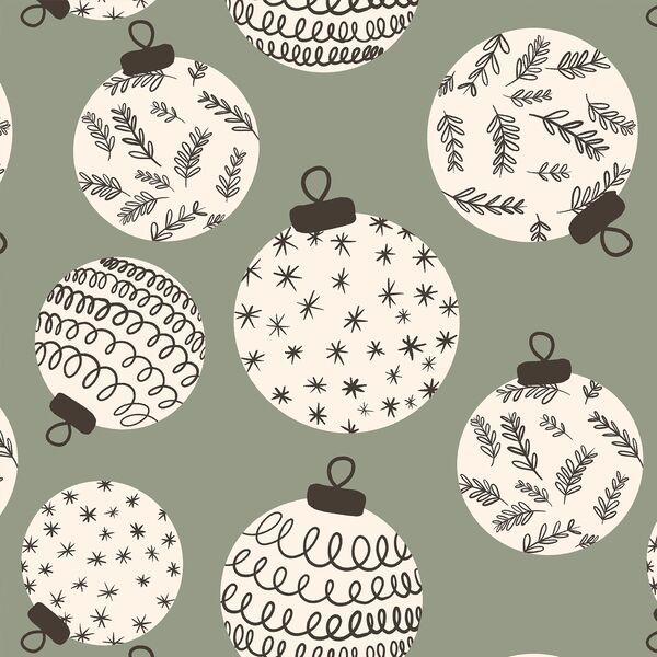 Large Ornaments in Garland