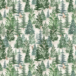 Forest in Light Cream