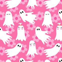 Flower Ghosts in Carnation Pink